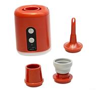 Volakebeing Mobile with Air Rechargeable Inflator Light for Camping Air Led Sleeping Pad Outdoor Mattress Charging Lightweight 1600mah Usb Mini 17w (Orange)