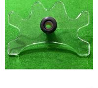 Volakebeing Moose Head Shape Billiard Bridge Head Clear Acrylic Snooker Pool Cue Rest Holder Mobile Multiple Angle Table Bridge Extension 115x70x6mm 100x70x6mm 135x80x6mm (C)
