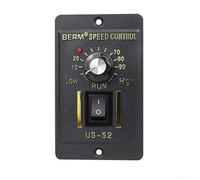 Volakebeing Motor Speed Controller 220V AC with Forward & Reverse Function, ABS Flame-Retardant Housing, Soft, Adjustable Speed Regulator for 25-2500W(-52 60W)