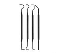 Volakebeing Nylon Double End Detail Pick Set Professional Car Interior Cleaning Tool Kit With 4 Different Tips For Auto Detailing Vehicle Air Vent Dashboard Upholstery