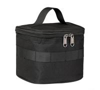 Volakebeing Portable Spice Caddy for Camping Trips Conveniently Store Oils and Sauces in a Lightweight Design (Black)