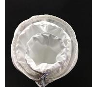 Volakebeing Reusable Cloth Tea Infuser Bag with Steel For Ring, Cotton Filter for Nut Milk, Coffee, Juices, Cheese Making, 3 Pack, S/M/L Sizes(S)