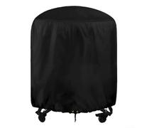 Volakebeing Round BBQ Cover - Waterproof Dustproof Tear-resistant Grill Cover For Gas, Charcoal & Electric BBQs For Garden Patio