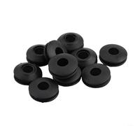 Volakebeing Round Plastic Eyelets Tarpaulin Grommets Set for Pool Solar Cover Outdoor Tent Canvas Repair with Installation Tool 10/50 Pieces(10pcs Black)