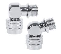 Volakebeing Scuba Diving Swivel Adapter 90/110 Degree Marine-Grade Brass Chrome-Plated for Hose Connection to 2nd Stage Regulator 9/16-18UNF- Thread with 360° Rotation fo