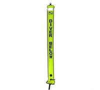 Volakebeing Scuba Water Safety Sausage Marker Buoy Inflatable Dive Open Smb High Visibility Underwater Signalling Nylon Float Diving Diver Tube Gear 210d Safety (Yellow 15m15cm)