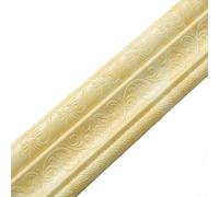 Volakebeing Self-adhesive 3D Foam Embossed Stickers, Embossed PVC Wall, Door Frame, TV Background Wall, Cabinet, Staircase Decoration Waterproof Skirting Stickers(Huang Longyu)