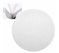 Volakebeing Silicone Rice Mat, Heat-Resistant Silicone Steamers Liner,Rice Cooker Burnt Proof Silicon Pad Silicone Mat for Commercial Rice Cookerr, Non-Stick Steamers Insert with Multi-Holes(28CM)