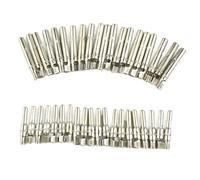 Volakebeing Solar Connector Pins MC4 Male Female Tinned Copper Contacts Inner Core Terminal Pair for Photovoltaic PV Solar Panel Cable Wiring 2.5/4/6MM2-40℃ to +125℃(20 Pairs)