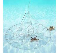 Volakebeing Steel Wire Fishing Net Cage 52/62/72cm with Automatic Open and Closing Design for Catching Fish, Crabs, Shrimp and Shellfish, Resistant Trap for Sea,