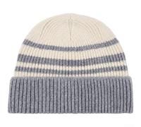 Volakebeing Striped Knit for Beanie Hat Thick Warm Winter Striped Knit for | Classic stripe contrast, for trendy fashion pairing, for versatile style, thick thermal lining, cozy warmth