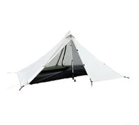Volakebeing Style Camping Shelter Hydrophobic Windproof Single Trekking Backpacking Tent Hiking Gear Pyramid Ultralight Pu3000 Compact Outdoor Equipment Person 210t (grayish white)