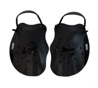 Volakebeing Swimming Paddles Hand Fins Water Swim Gloves Having Variable Silicone Straps Upper Building Strength Body Training Technique Corrector for Kids Wrist Sports (Black)