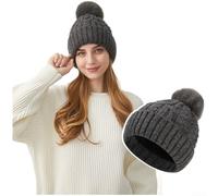 Volakebeing Thickened Knit for Beanie Winter Warm Windproof Ear Protection | Thickened knit, windproof ear protection, blocks chilly winds, ideal for cold seasons, outdoor ready