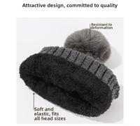 Volakebeing Thickened Knit for Beanie Winter Warm Windproof Ear Protection | Thickened knit, windproof ear protection, blocks chilly winds, ideal for cold seasons, outdoor ready