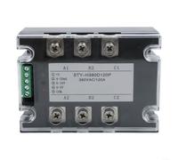 Volakebeing Three-Phase AC Voltage Regulating Module 40A-150A Solid State Relay Thyristor Power Regulator with Stable Overcurrent Protection and Fast Heat Dissipation(120A)