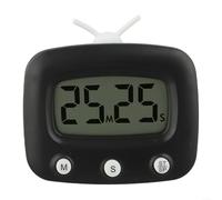 Volakebeing Timer With Countdown And Forward Timing, Large Display Screen, Programmable Time Settings With Alarm Sound(Is black)