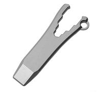 Volakebeing Versatile Titanium Crowbar Tool - Mini Wrench Bottle Opener for Camping Hiking Survival - Ultralight Gear - Portable Pry Bar Screwdriver Keychain Accessory 4g
