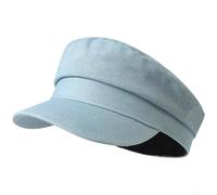 Volakebeing Vintage Cotton Wide Brim Hat 20cm UPF50+ Sun Protection | Soft skin-friendly lining, airy mesh panels, moisture wicking, all-day comfort, black to blue colors