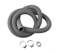 Volakebeing Washing Machine Dishwasher Drain Hose Extension Kit 70cm 150cm 200cm Grey PP Universals Pipe for All Brands Appliances Easy Install Anti-Aging(200CM)