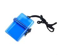 Volakebeing Waterproof Water Box Swimming Lanyard Sealed Surfing Outdoor Diving Sports Floating Storage Container Dry Case for Kayaking Rafting with Gear (blue)