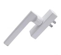 Volakebeing White Aluminium Alloy Casement Window Handle with Inward Opening Inverted Design, High-Temperature Baking Paint Finish, Long Lasting Solid Metal Build
