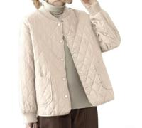 Volakebeing Women's Diamond Pattern Baseball Jacket Solid Color | Unique for diamond texture, solid color design, baseball collar style, for relaxed fit comfort, fashion forward look