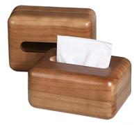 Volakebeing Wooden Tissue Box Crafted, from Solid Walnut with Magnetic Closure Removable Lid for Versatile Home Décor in Living RoomBathroom(Upgraded Version)