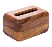 Volakebeing Wooden Tissue Box Crafted, from Solid Walnut with Magnetic Closure Removable Lid for Versatile Home Décor in Living RoomBathroom(Standard Model)