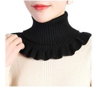 Volakebeing Wool Knit Neck Warmer 21x18cm Classic High Collar | Soft wool fabric, classic high neck design, 21x18cm size, lightweight 43g, 16 color choices