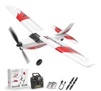 VOLANTEXRC RC Plane 2.4GHz Remote Control Airplane for Beginners,RC Trainer Ready to Fly with Xpilot Stabilization System Easy to Fly for Boys Girls 761-1 (Red)
