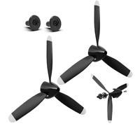 VOLANTEXRC RC Plane Propellers, 2-Piece Set with 3-Blade Propeller Protector and Adapter for RC Airplane 76117