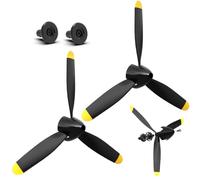VOLANTEXRC RC Plane Propellers, 2-Piece Set with 3-Blade Propeller Protector and Adapter for RC Airplane 76112