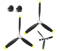 VOLANTEXRC RC Plane Propellers, 2-Piece Set with 3-Blade Propeller Protector and Adapter for RC Airplane 76108V2，76116