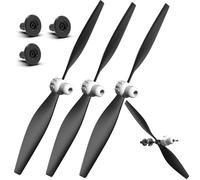 VOLANTEXRC RC Plane Propellers, 3-Piece Set with Propeller Protectors and Adapters for RC Airplane 76108V2，76109，76116