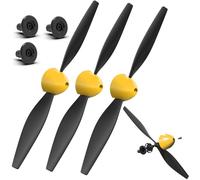 VOLANTEXRC RC Plane Propellers, 3-Piece Set with Propeller Protectors and Adapters for RC Airplane 76105V2B
