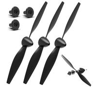 VOLANTEXRC RC Plane Propellers, 3-Piece Set with Propeller Protectors and Adapters for RC Airplane 76101, 76103, 76104, 76111, 76112, 76115