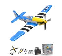 VOLANTEXRC Remote Control Aircraft 4-CH RC Plane Ready Age 14+ to Fly P51 Mustang Radio Controlled Plane for Beginners with Xpilot Stabilization System, One Key Aerobatic (761-5 RTF)