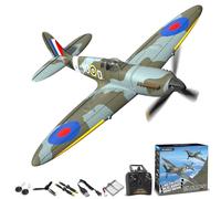 VOLANTXRC Remote Control Plane 4-CH RC Spitfire Fighter Radio Controlled Aeroplane for Beginners with Xpilot Stabilization Systemwith, One Key Aerobatic