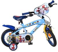 Volare Marvel Spidey And Amazing Friends Kids Bike | Age 3-5 | 12 Inch Wheel | 2 Handbrakes (Front & Back Wheel), Removable Stabilisers & Pedal Reflectors | Adjustable Saddle | Girls & Boys Gift