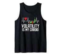 Volatility Is My Cardio - Candlestick Chart Heartbeat Tank Top