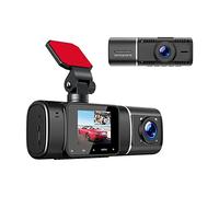 Volaylink 1080P Dash Cam Front and Inside with Battery, Dual Car Camera Dash Cam with Parking Monitor, Infrared Night Vision, WDR, G-Sensor, 170° Wide Angle, Dashcam with Motion Detection