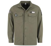 Volbeat Amplified Collection - Military Shirt - Shacket Longsleeve khaki L