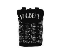 Volbeat Backpack Heritage Bag Barber Skull Band Logo allover new Official Black