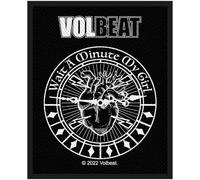 Volbeat Woven Patch Wait A Minute My Girl Official Black One Size