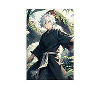 VOLBOZ Gabimaru Character Hell's Paradise Jigokuraku Dormitory Bedroom Wall Art Deco Poster Canvas Poster Bedroom Decor Sports Landscape Office Room Decor Gift Unframe-style 12x18inch(30x45cm)