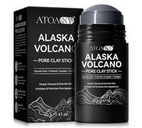 Volcanic Ash Clay Mask Stick, 40g, Deep Pore Cleansing, Blackhead Destroyer, with Glycolic Acid and Hydrolysed Collagen, Probiotic Skin Balance, Mess-Free Rotating Design, for All Skin Types