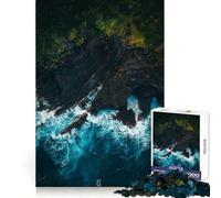 Volcanic Cliff Jigsaw Puzzles 1000 Pieces for Adults Strategic Think Light Recreation Clean Cut Xmas Present (38x26cm)
