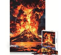 Volcanic Eruption 1000 Piece Jigsaws for Adults Puzzle Memory Power Serene Activity Seamless Fit Holiday Present (50x75cm)