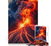 Volcanic Eruption 1000 Piece Jigsaws for Adults Puzzle Sharp Memory Peaceful Fun Neat Edges Thoughtful Gift (50x75cm)